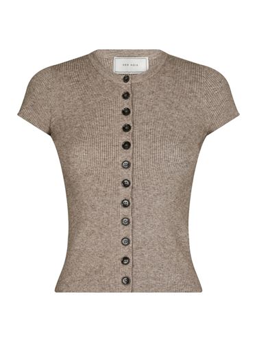 Toppar - Todda knit tee – Sand melange