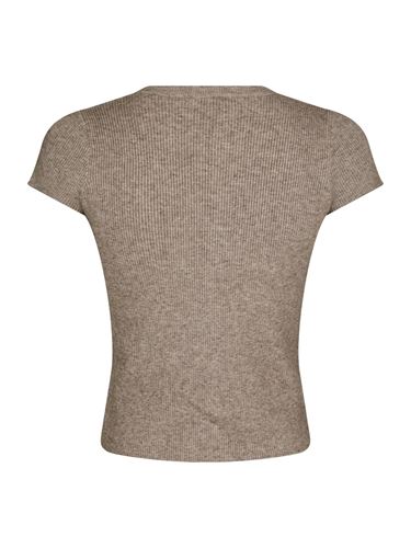 Toppar - Todda knit tee – Sand melange