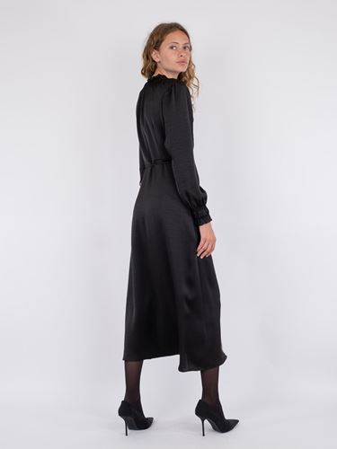 Klänningar - Nakisa heavy sateen dress – black