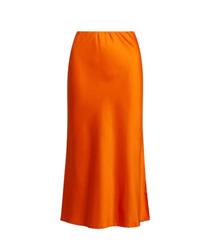 Kjolar - Skyler sateen skirt – Fresh Orange