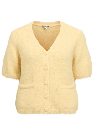 Toppar - Objsaggia V-neck Kint Cardigan – Sunlight Toppar - Objsaggia V-neck Kint Cardigan – Sunlight