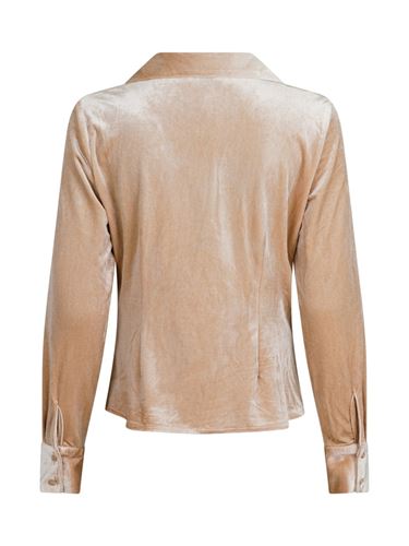 Blusar/Skjortor - Christy velvet shirt – champagne