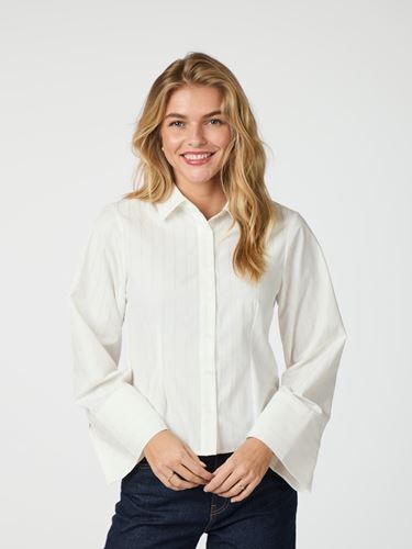 Blusar/skjortor - Rosa solid shirt – White