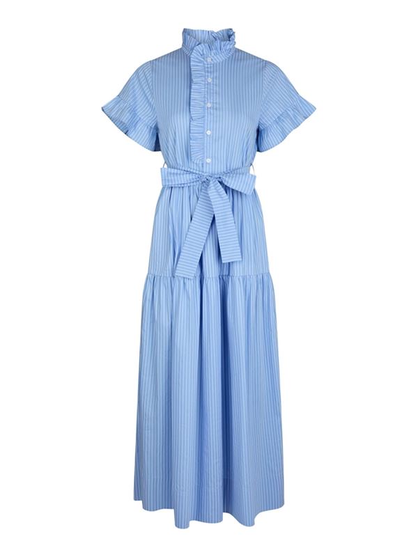 Klänningar - Nellie stripe dress – Light Blue