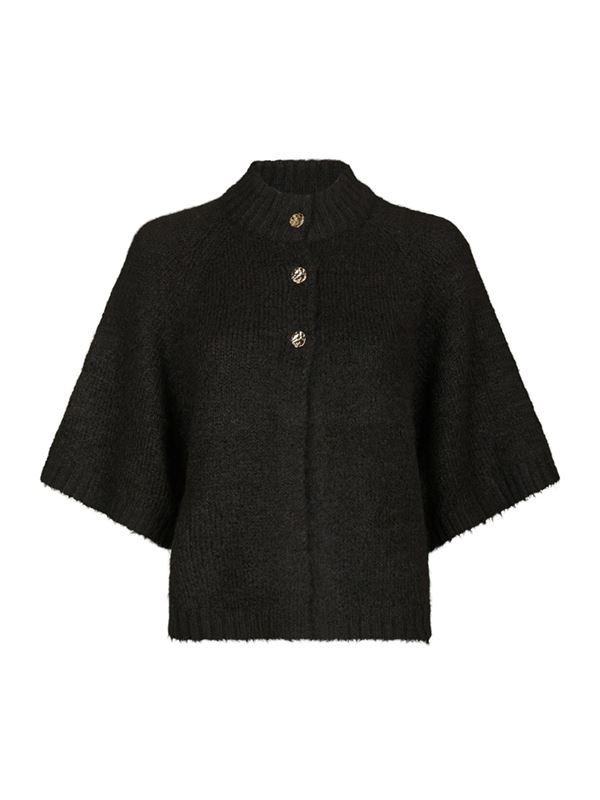 Tröjor/Koftor - Benuta fluffy knit cardigan – Dark brown