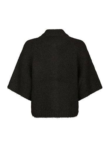 Tröjor/Koftor - Benuta fluffy knit cardigan – Dark brown