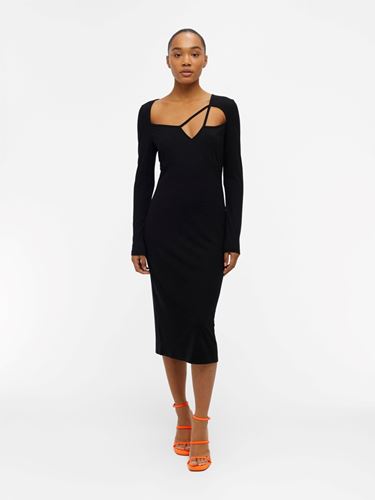 Klänningar - Objhattty jersey dress – black