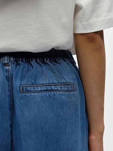 Byxor - Objframe Culotte Pant – Medium Blue Denim