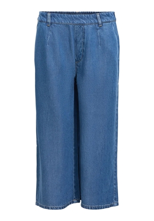 Byxor - Objframe Culotte Pant – Medium Blue Denim Byxor - Objframe Culotte Pant – Medium Blue Denim