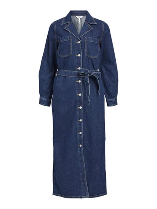 Klänningar - Objzofia denim shirt dress – medium blue denim