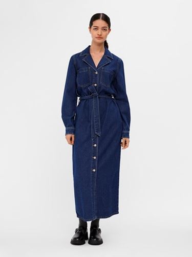 Klänningar - Objzofia denim shirt dress – medium blue denim