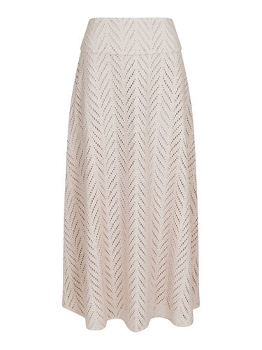 Kjolar - Torino wave skirt – Ivory