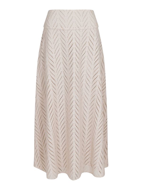 Kjolar - Torino wave skirt – Ivory