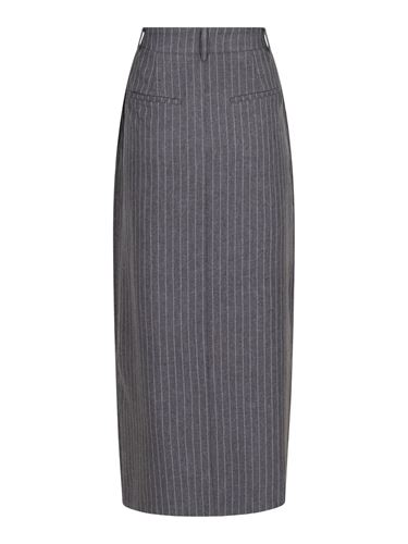 Kjolar - Leland pinstripe skirt – Grey melange