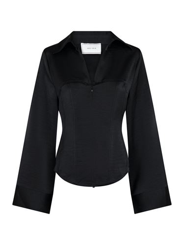Blusar/Skjortor - Rachel satin shirt – black