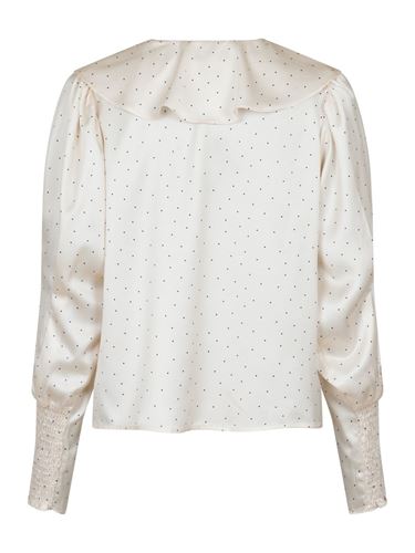 Blusar/Skjortor - Sandie mini dot blouse – Creme