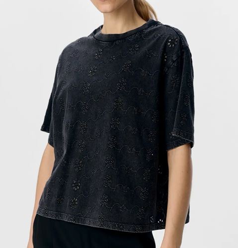 Toppar - Objcelina lo s/s tee – black