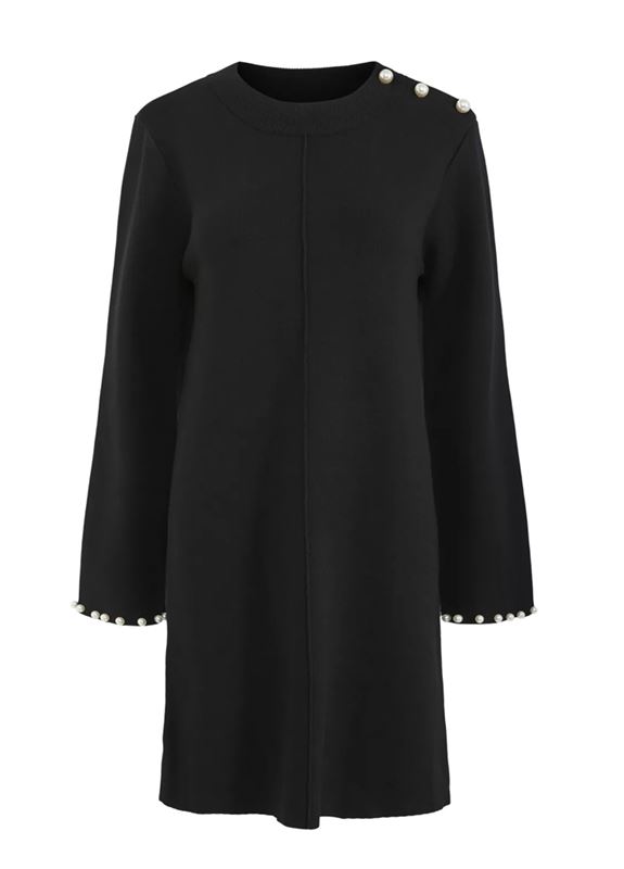 Klänningar - Yashama pearl knit dress – Black