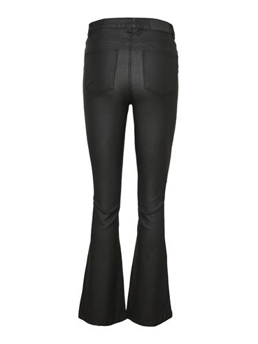 Byxor - Vicoaty coated flared jeans – Black denim/coated