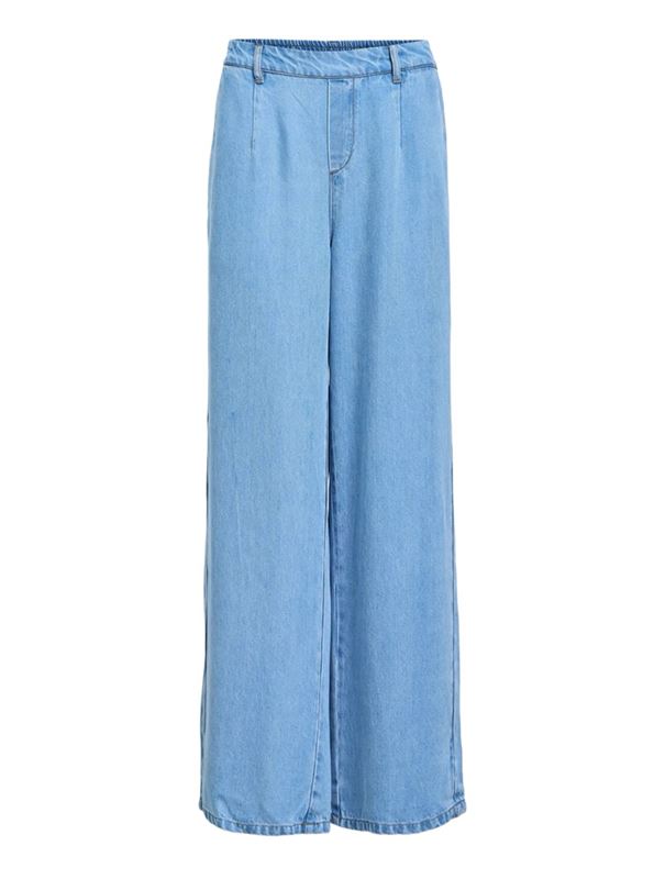 Byxor - Objframe Lisa Wide Pants – Light Blue Denim