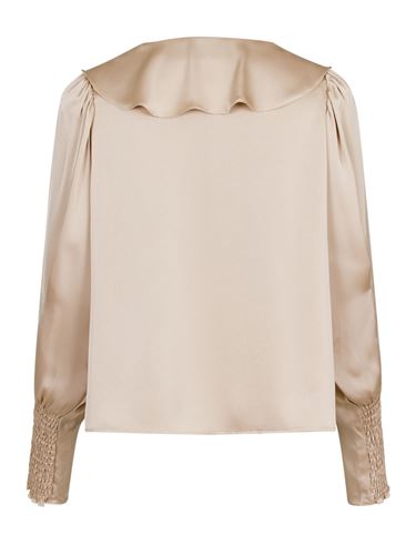 Blusar/Skjortor - Sandie sateen blouse – Dark sand