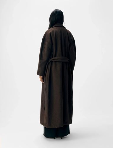 Kavajer/Ytterplagg - Objklara Oversized Coat – Seal Brown