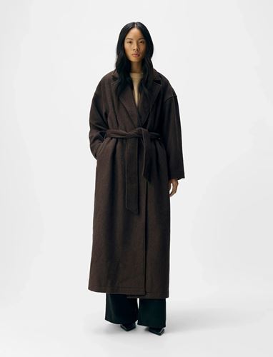 Kavajer/Ytterplagg - Objklara Oversized Coat – Seal Brown