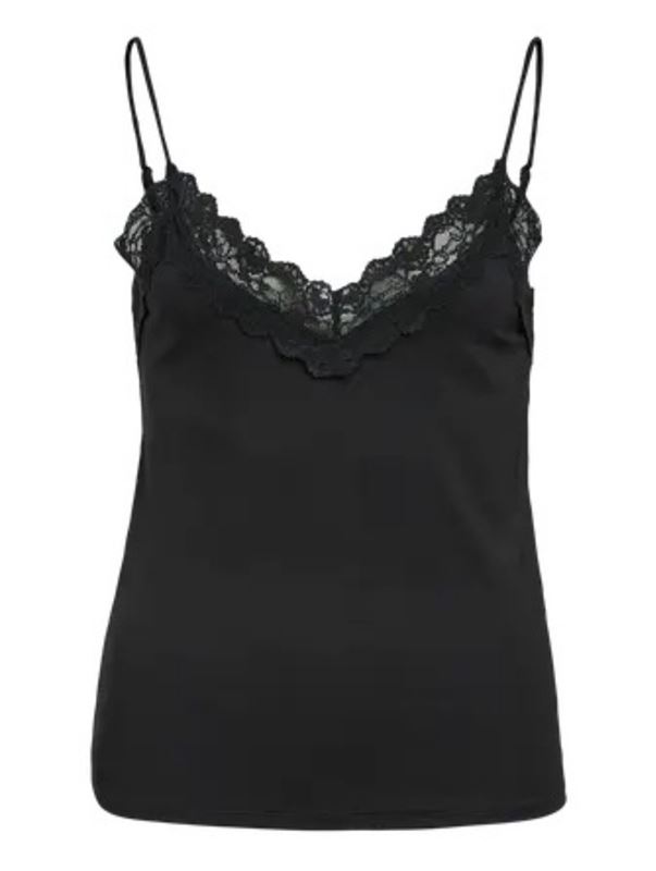 Toppar - Objleena new lace singlet – Black