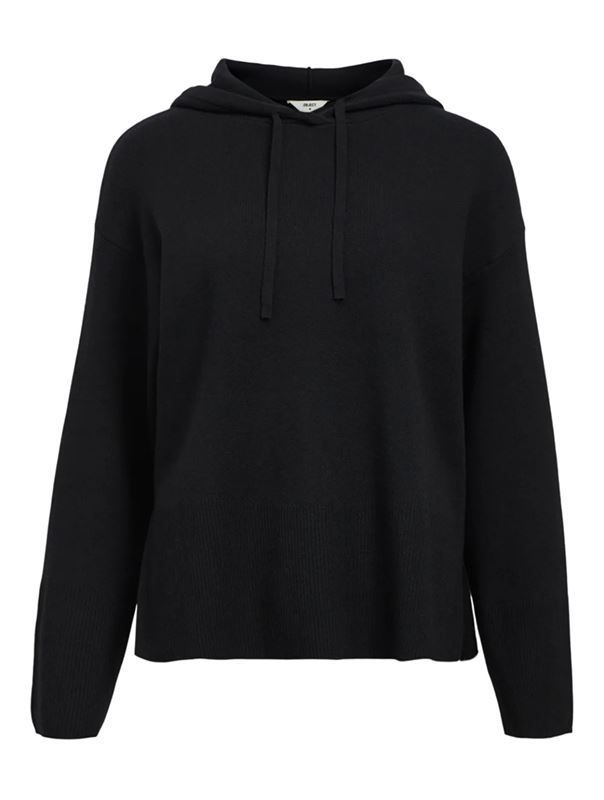 Tröjor/koftor - Objreynard Knit Hoodie – Black
