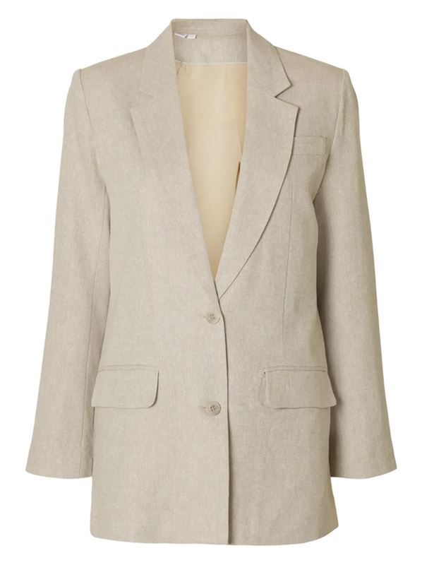 Kavajer/Ytterplagg - Slftania-Rita relaxed blazer – Nomad/Melange