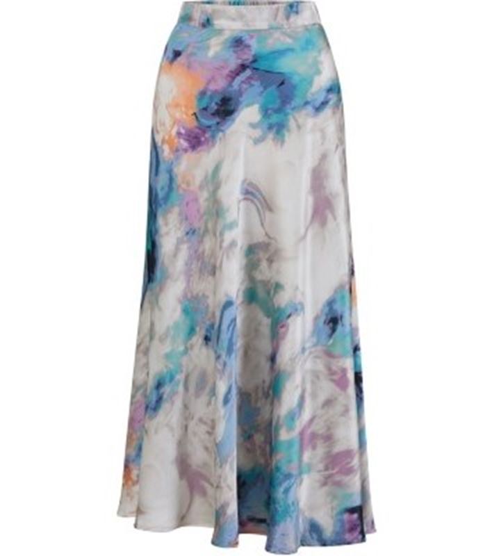 Kjolar - Skirt in swirl print – Swirl print