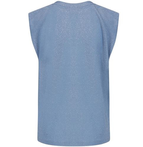 Toppar - Top in lurex – Ice blue