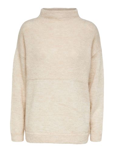 Tröjor/Koftor - Slfmola knit highneck – Birch