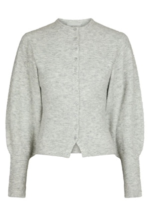 Tröjor/Koftor - Briano soft knit cardigan – Light grey melange Tröjor/Koftor - Briano soft knit cardigan – Light grey melange