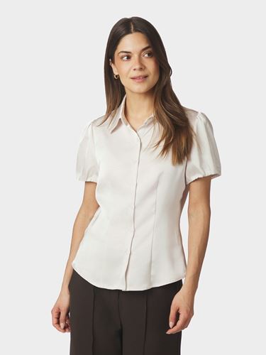 Blusar/Skjortor - Lyselle heavy sateen shirt – Pearl