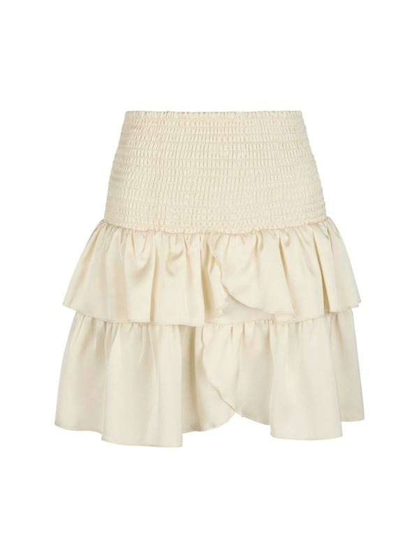 Kjolar - Carin heavy sateen skirt – Pearl