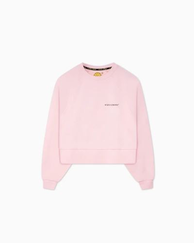 Tröjor/Koftor - Cropped ivy sweater –  Pale pink