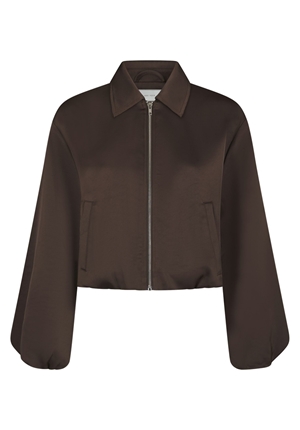Kavajer/Ytterplagg - Denielle heavy sateen jacket – Dark brown