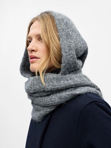 Accessoarer - Objmilu scarf knit balaclava – Medium grey