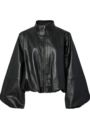 Kavajer/Ytterplagg - Yasisabel Leather Jacket – Black