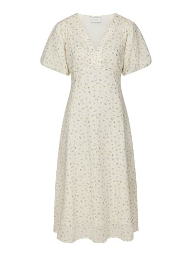 Klänningar/Tunikor - Illana small rose flower dress – Light yellow