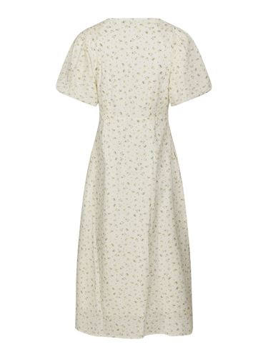 Klänningar/Tunikor - Illana small rose flower dress – Light yellow