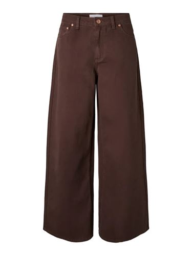 Byxor - Yaselsie wide jeans – Coffe bean