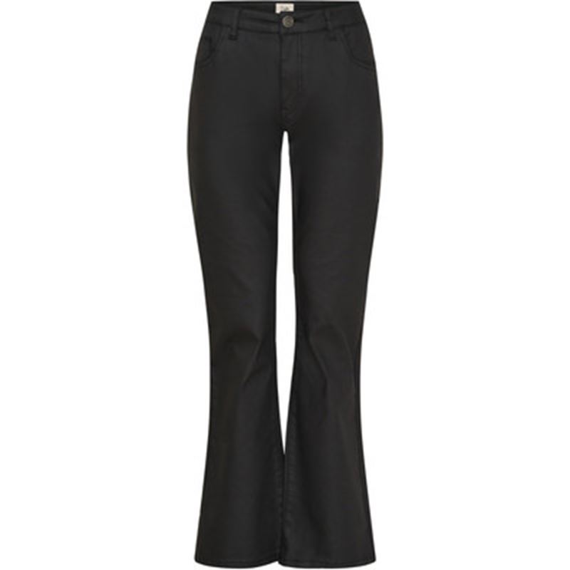 Byxor - Isay flare coated pant – Black