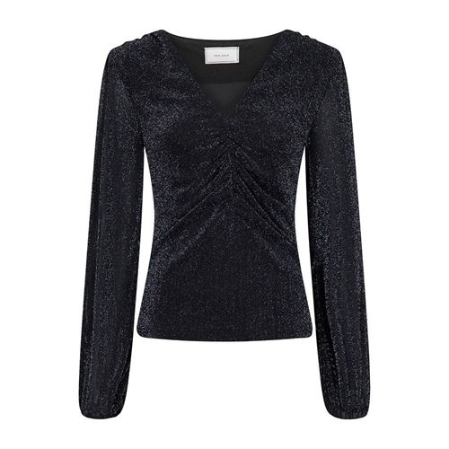 Blusar/Skjortor - Ralph Glitter Mesh blouse – black
