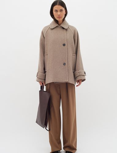 Kavajer/Ytterplagg - ThoraIW Minona Coat – Sandy Grey Melange