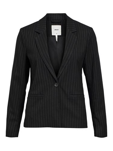 Kavajer/Ytterplagg - Objlisa button blazer – Black/grey