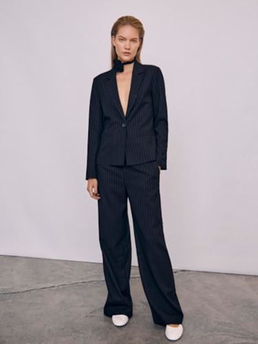 Kavajer/Ytterplagg - Objlisa button blazer – Black/grey