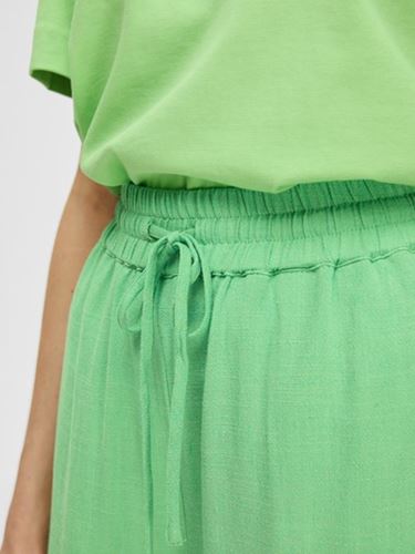 Byxor - Slfviva-gulia long linen pant – absinthe green