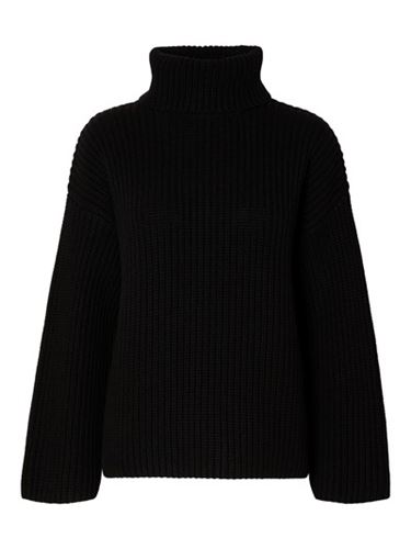 Tröjor - Slfsefika knit pullneck – Black